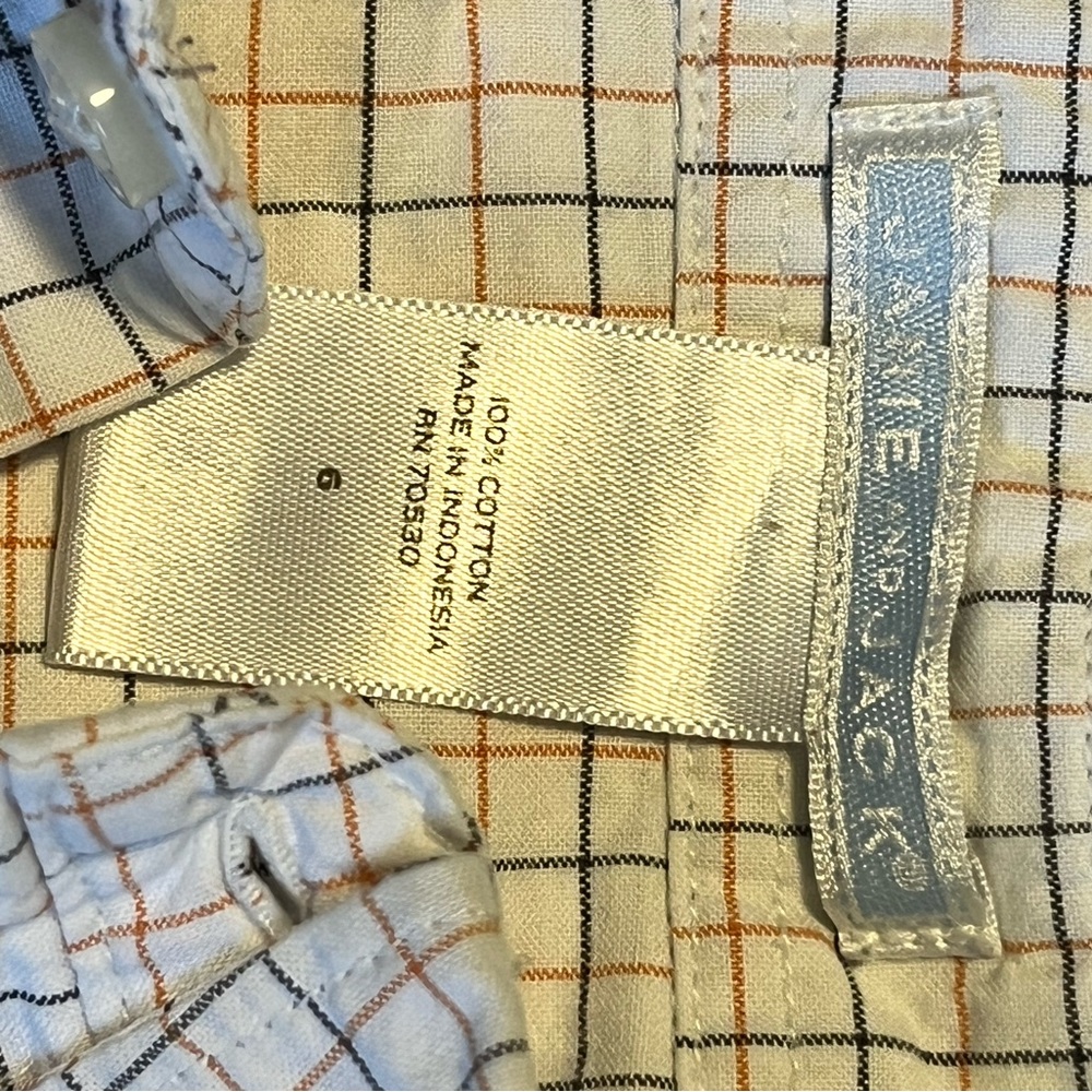 Janie and jack Blue and White Checkered Button-Up Shirt - Picture 6 of 6